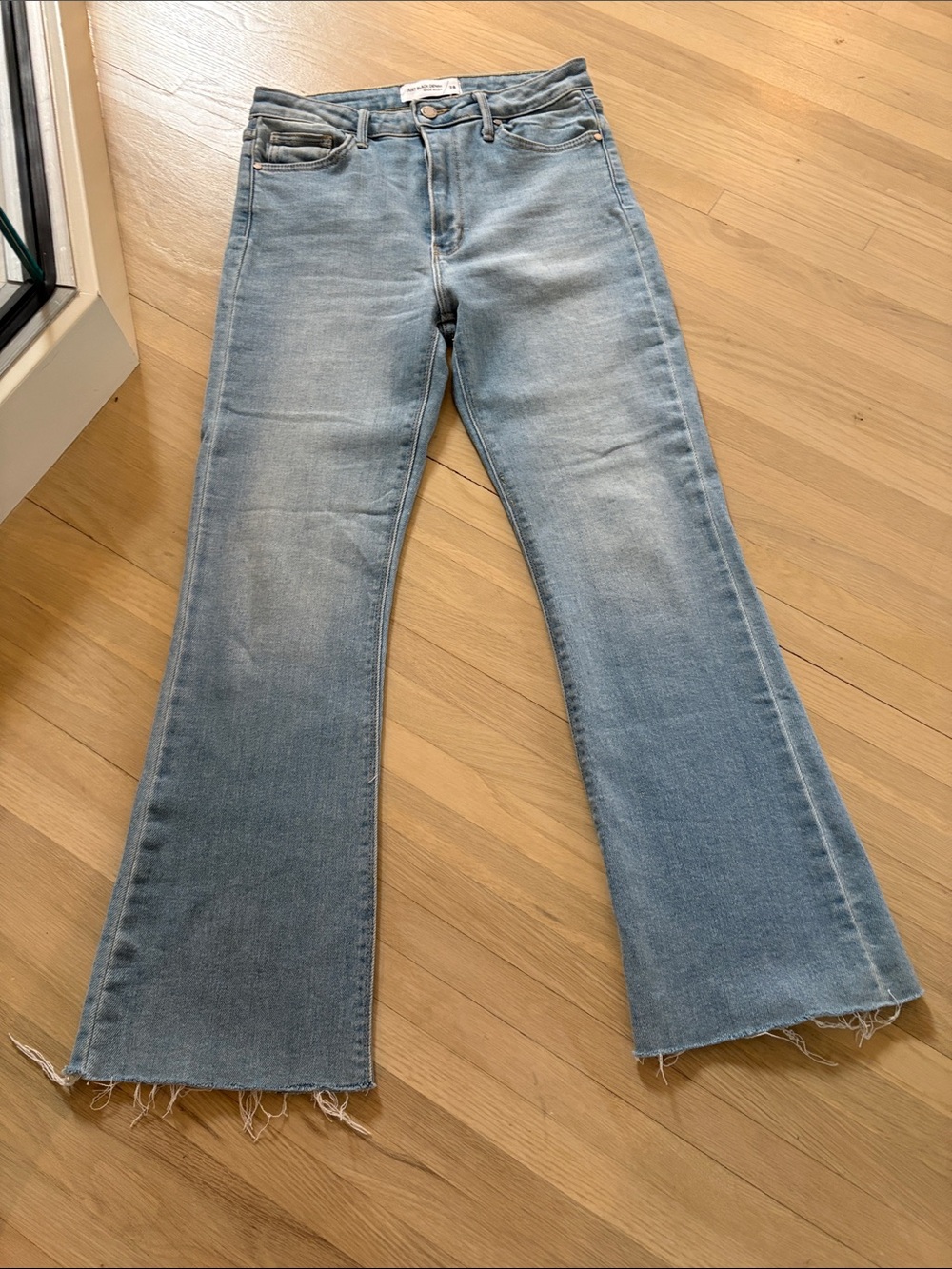Just Black Light Wash High-Rise Flare Jeans